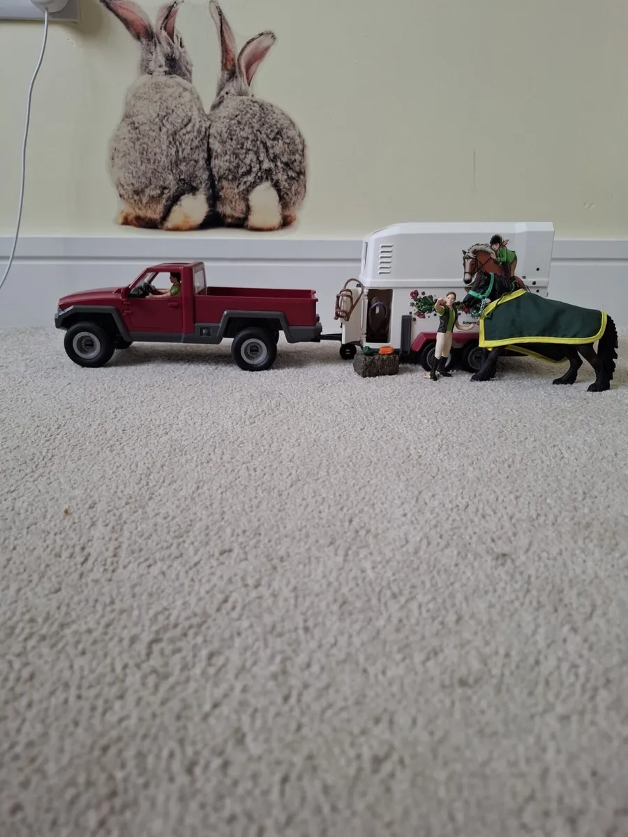 Schleich trailer and truck - Image 1