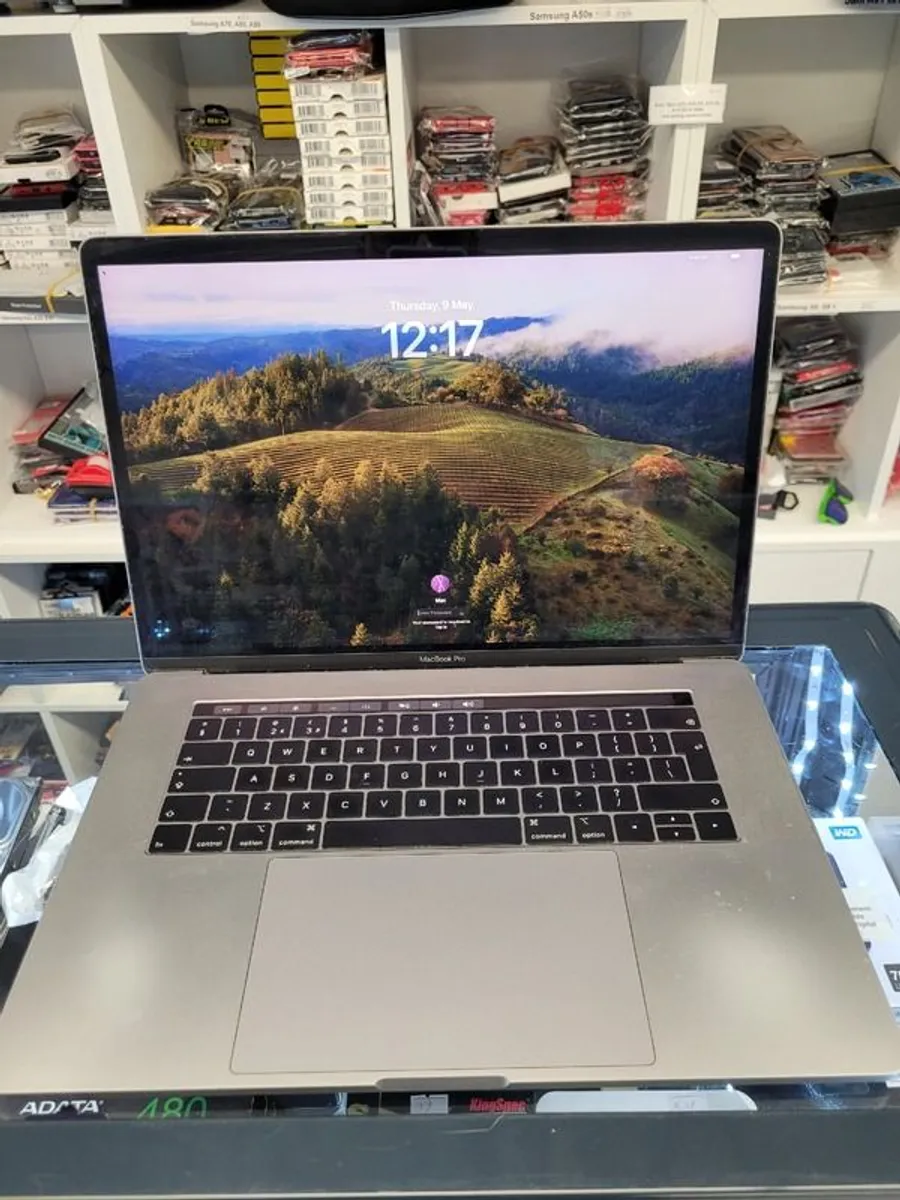2018 Apple MacBook Pro 15" Retina A1990 2.2GHz i7 16GB 500GB Spacegrey (Battery Cycle: 1713) - Image 1