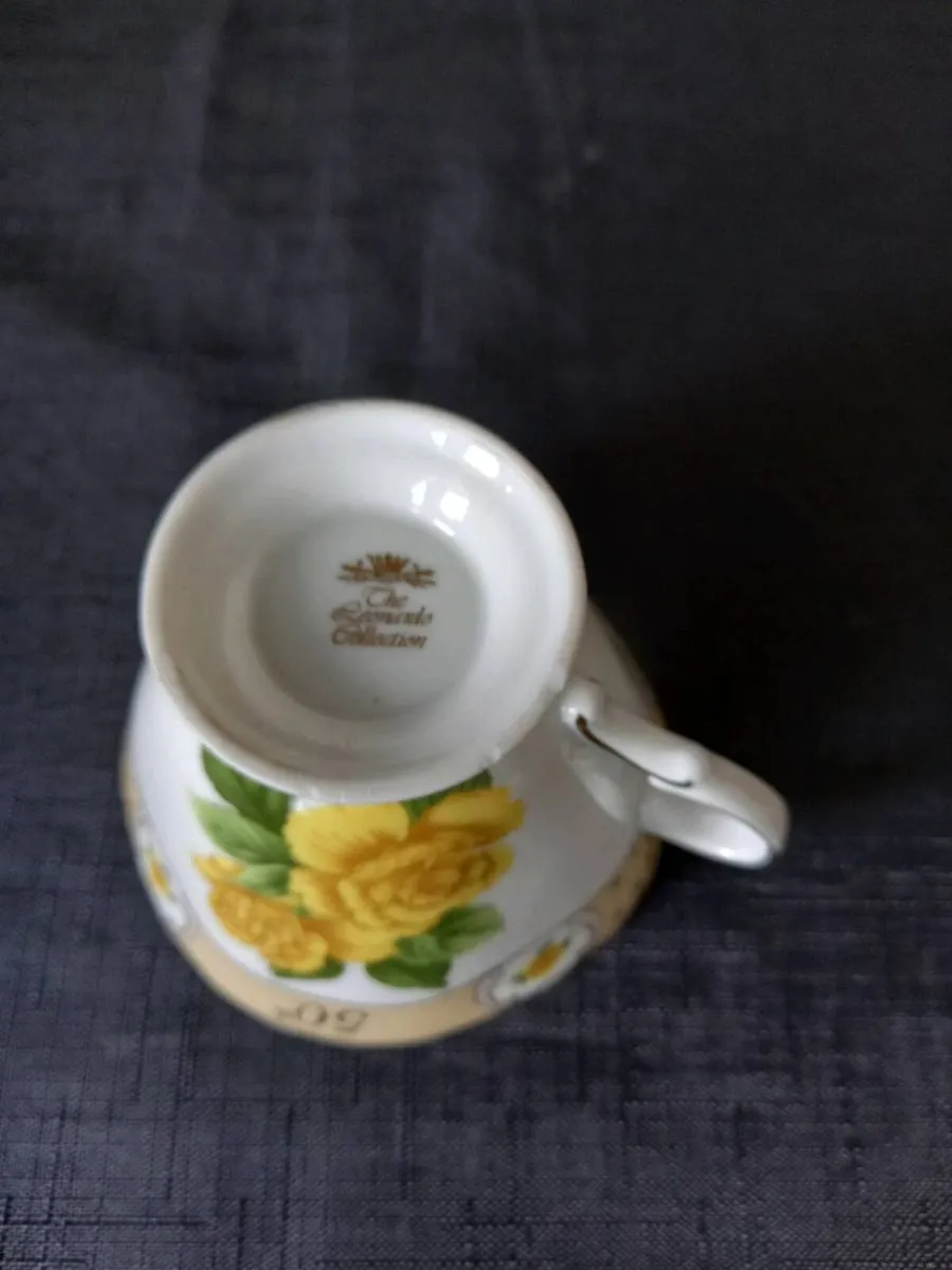 50th Golden Wedding Anniversary Teacup - Image 3