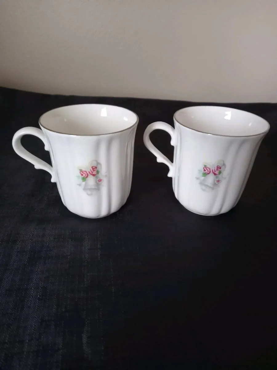 2 25th Wedding Anniversary Teacup's - Image 1