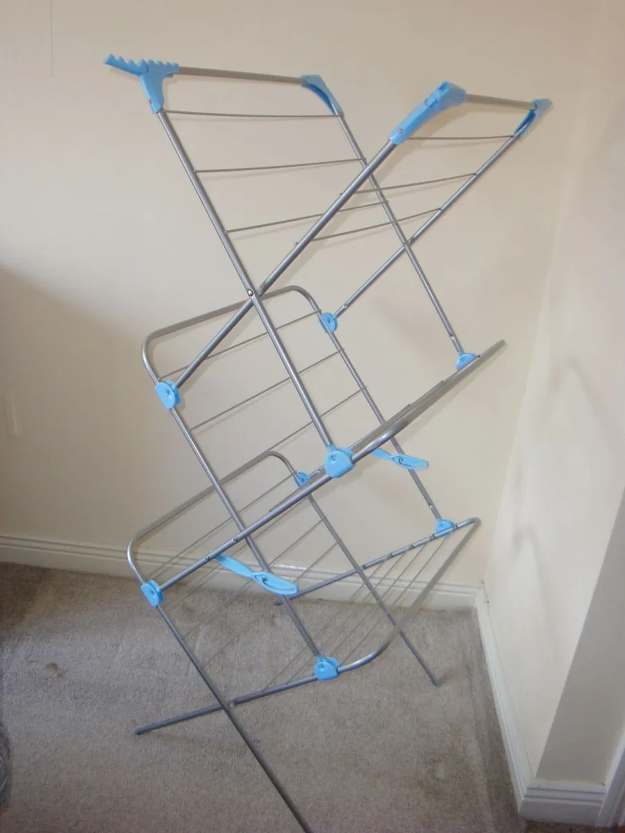 MINKY clothes horse 3 tier collapsible clothes air - Image 1