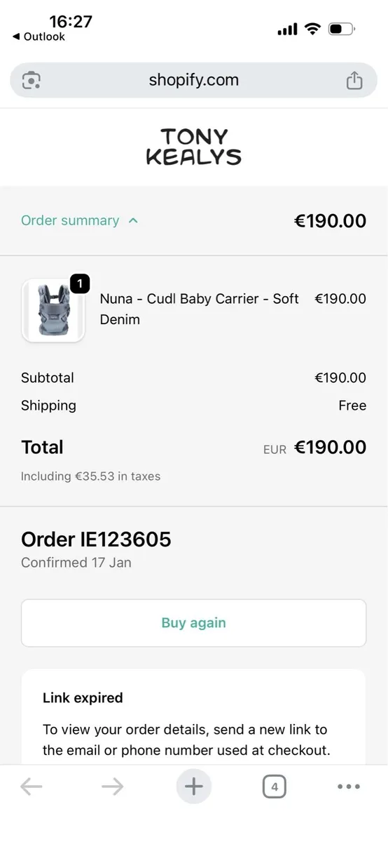 Nuna Cudl Baby carrier - Image 4