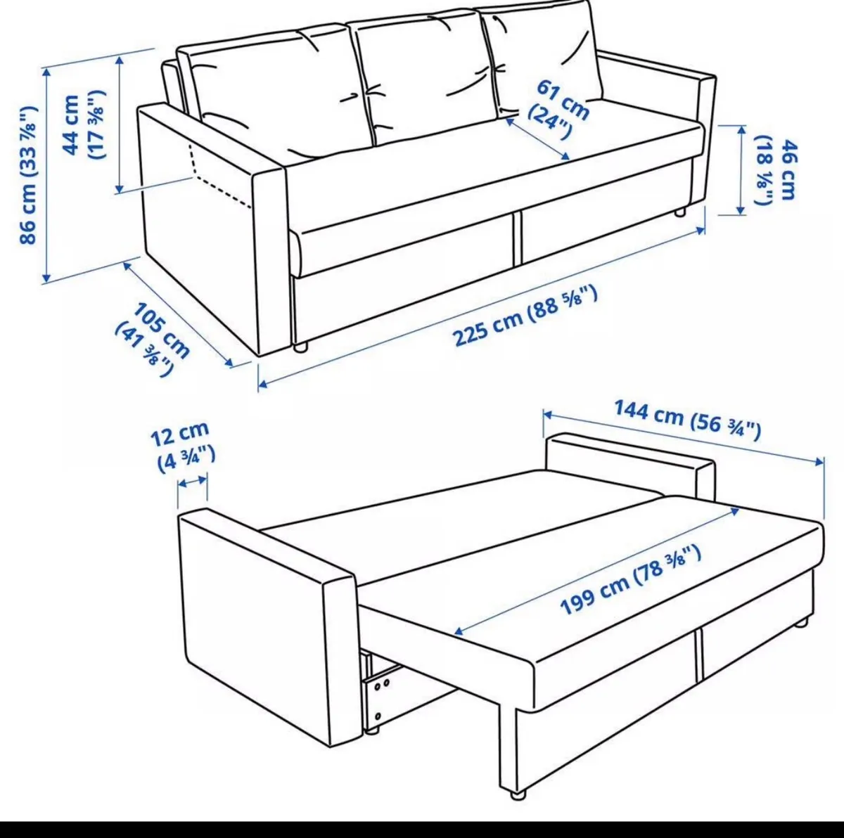 Ikea sofabed - Image 3