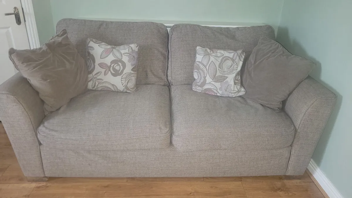 3 Seater Couch + Matching Footstool - Image 4