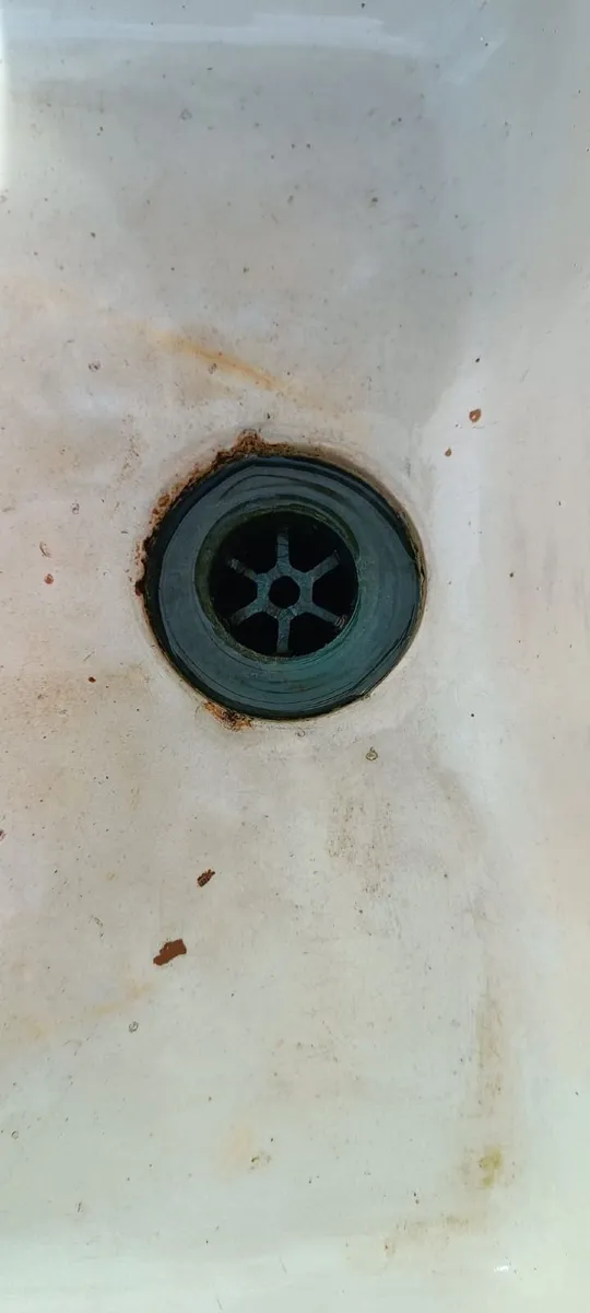 Original double Belfast sink in ceramic with stand - Image 2