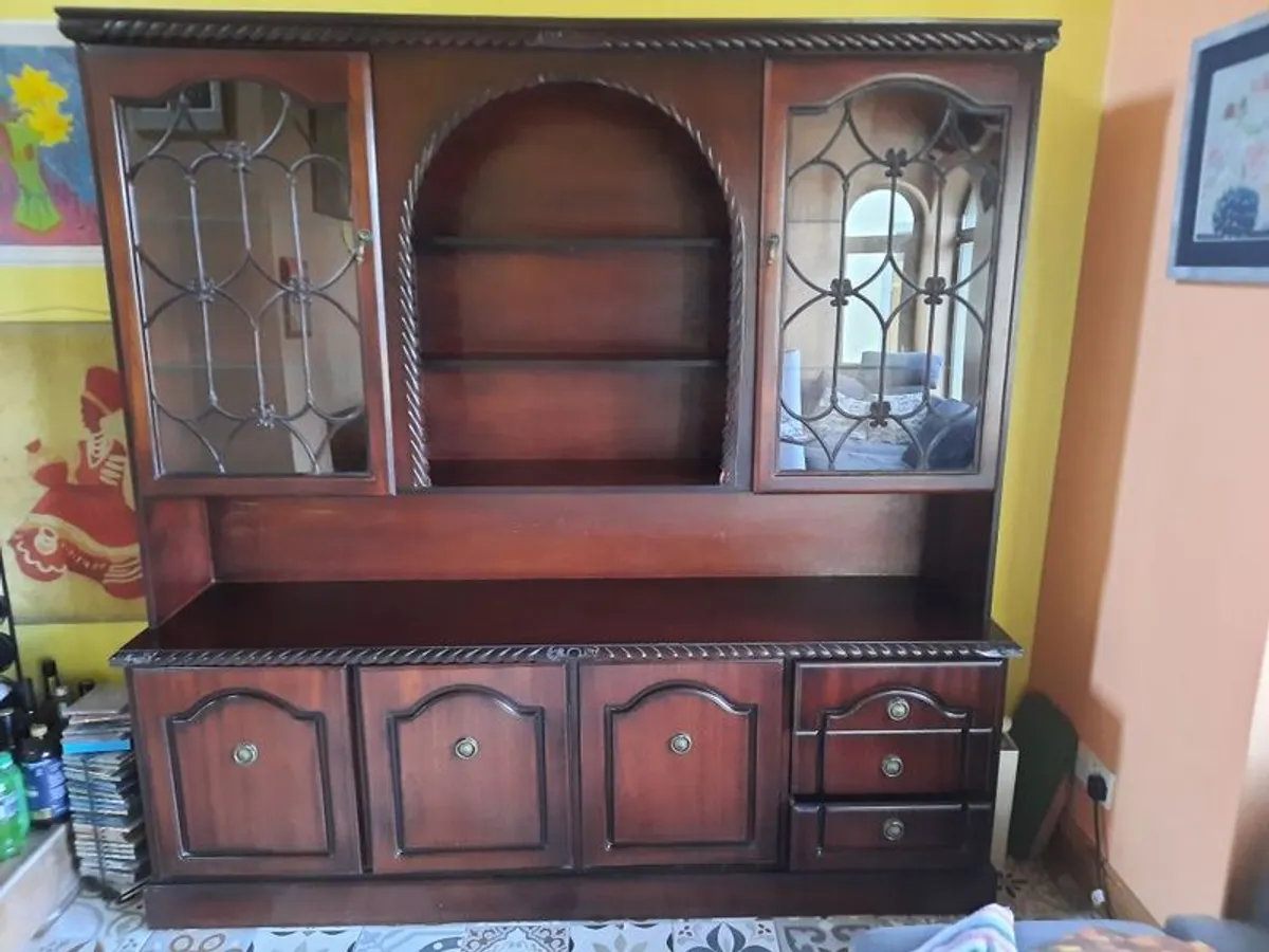 Solid Mahogany Display Cabinet - Image 1