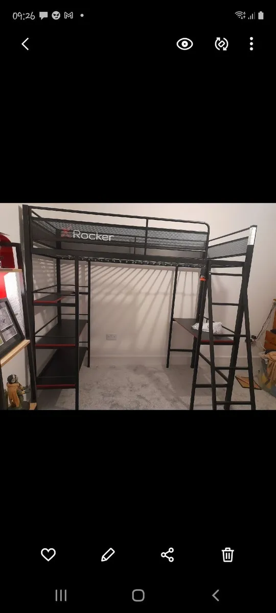 X ROCKER HIGH SLEEPER BUNK BED - Image 3