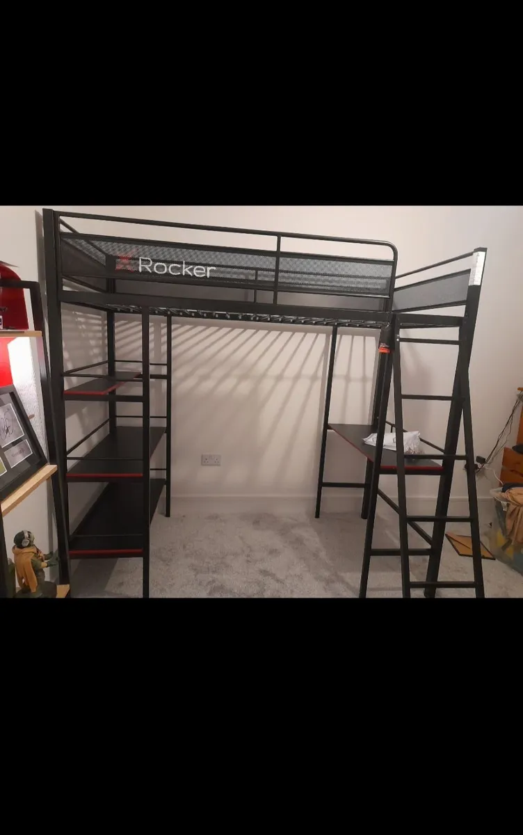X ROCKER HIGH SLEEPER BUNK BED - Image 4