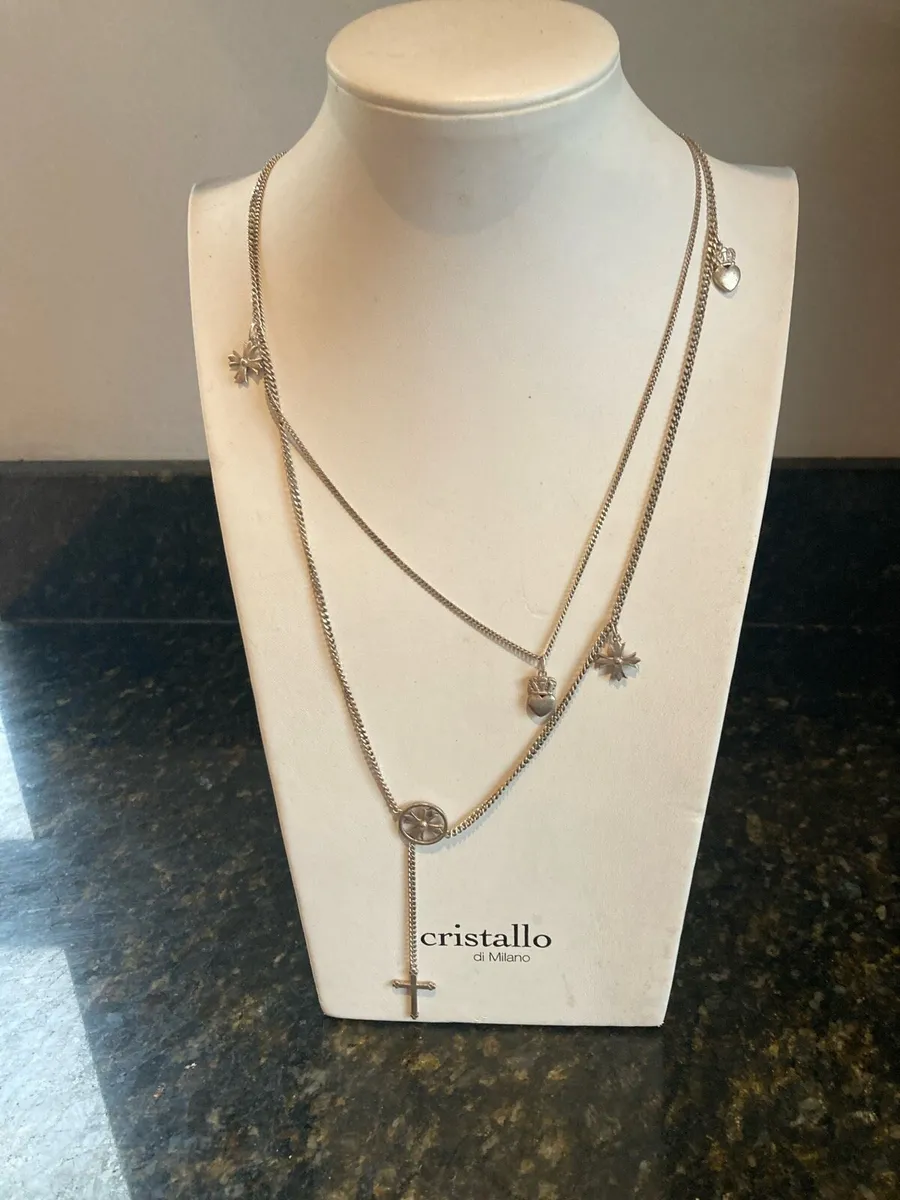 Sterling Silver John Rocha double chain 21g - Image 1