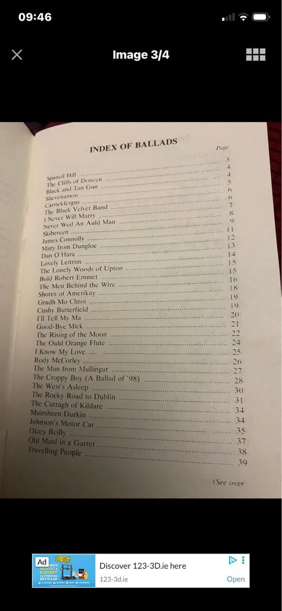Select Irish Ballads Book - Image 3