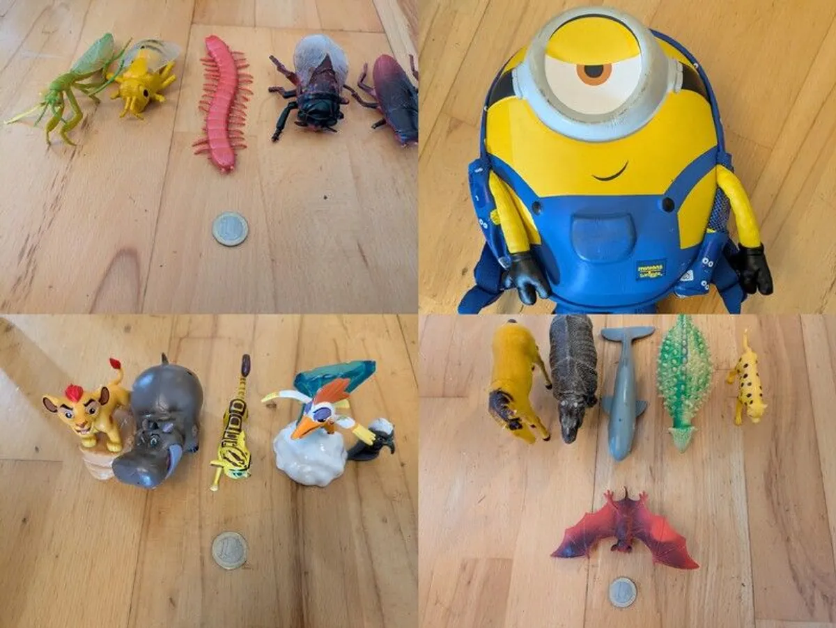 15 Toys (animals) + 1 Bag - Image 1