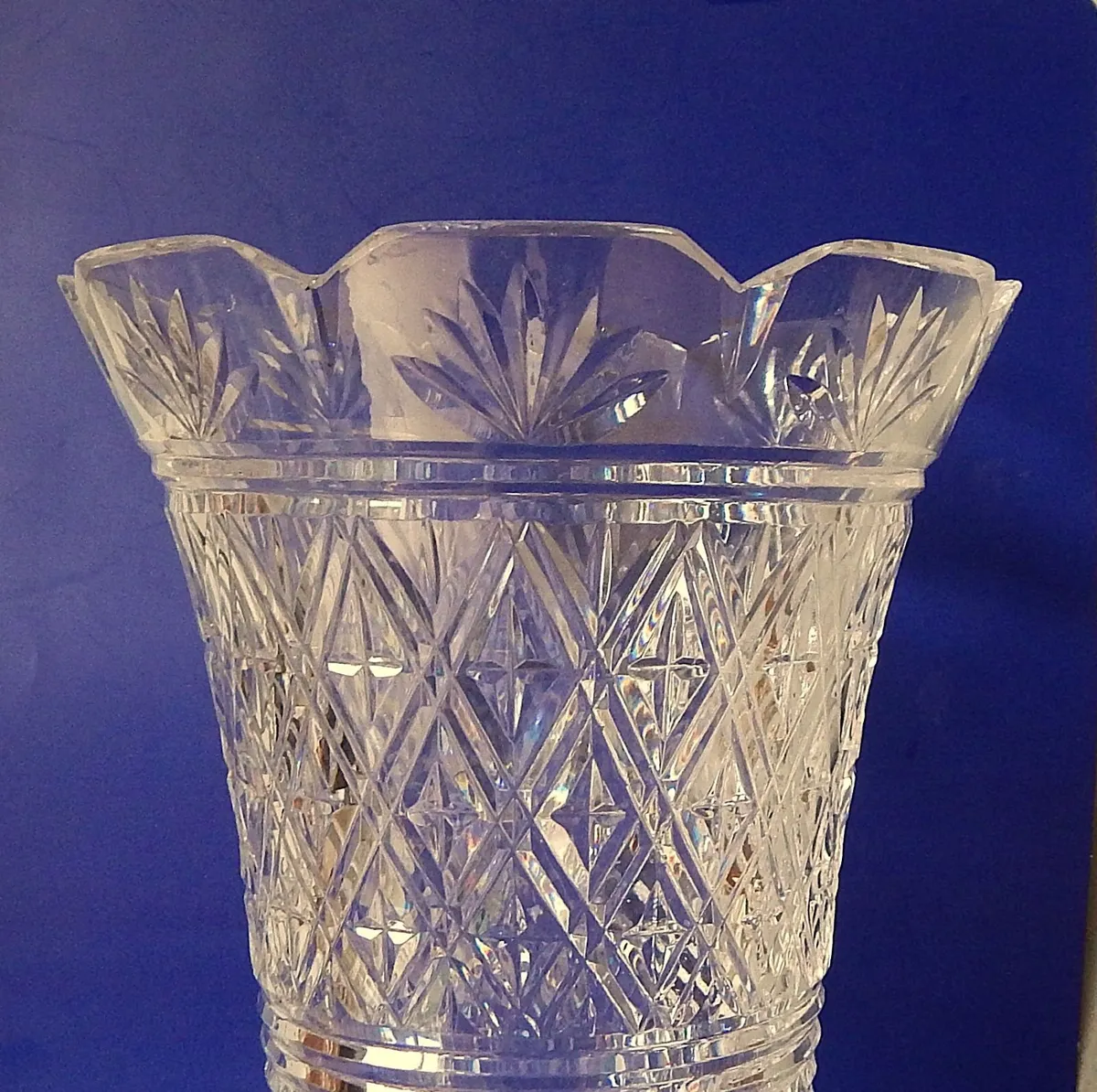 Vintage Waterford Crystal Footed 10’’ Vase - Image 4