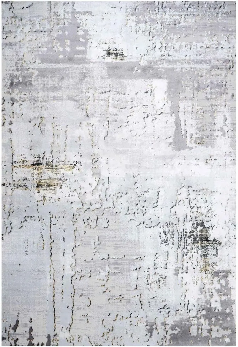 Luxury Large Gold Silver Abstract Living Room - Image 1