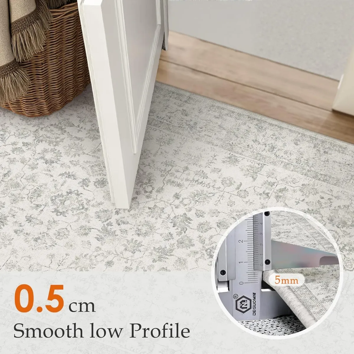 Grey Rugs Living Room 240x300 cm Extra Large - Image 3