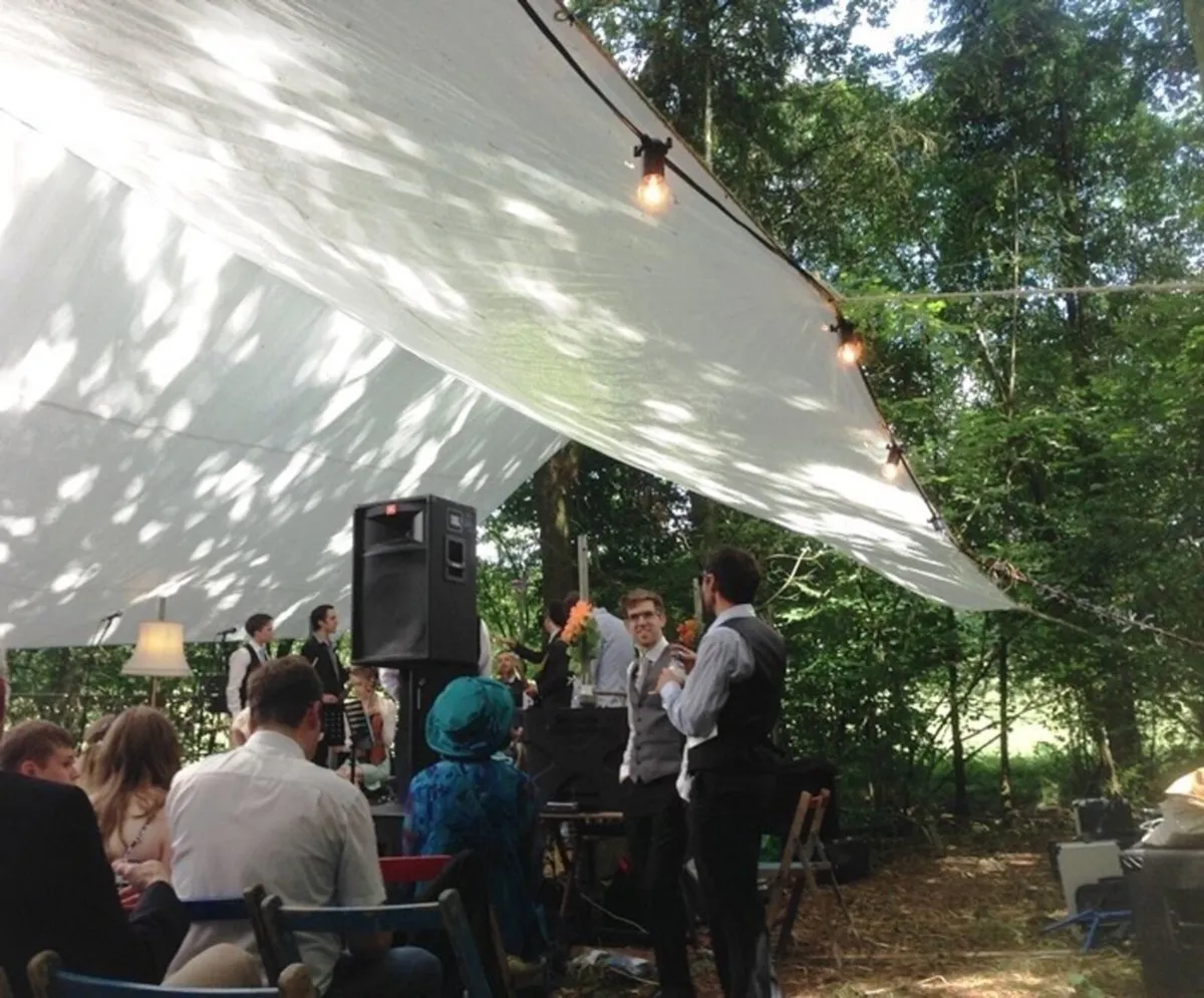 White heavy duty outdoor covers  party event - Image 1