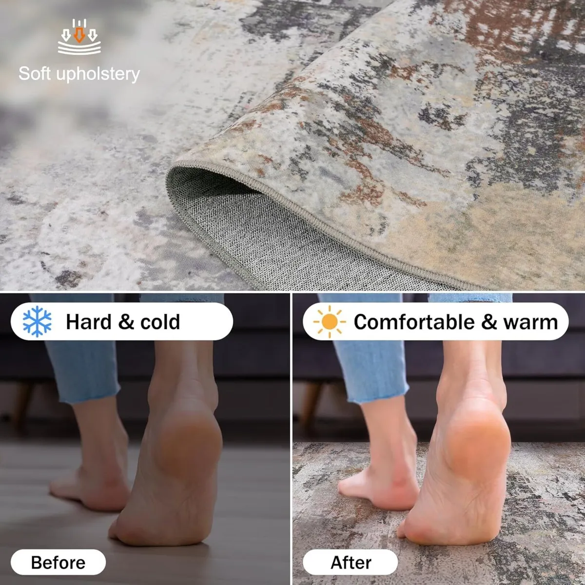 Washable Rugs Living Room Large 160x230cm Area - Image 4