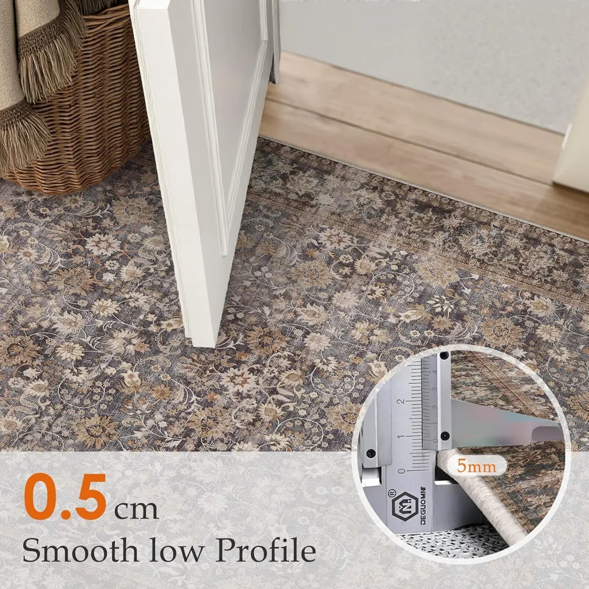 Vintage Area Rug Living Room Extra Large 240x300 - Image 3