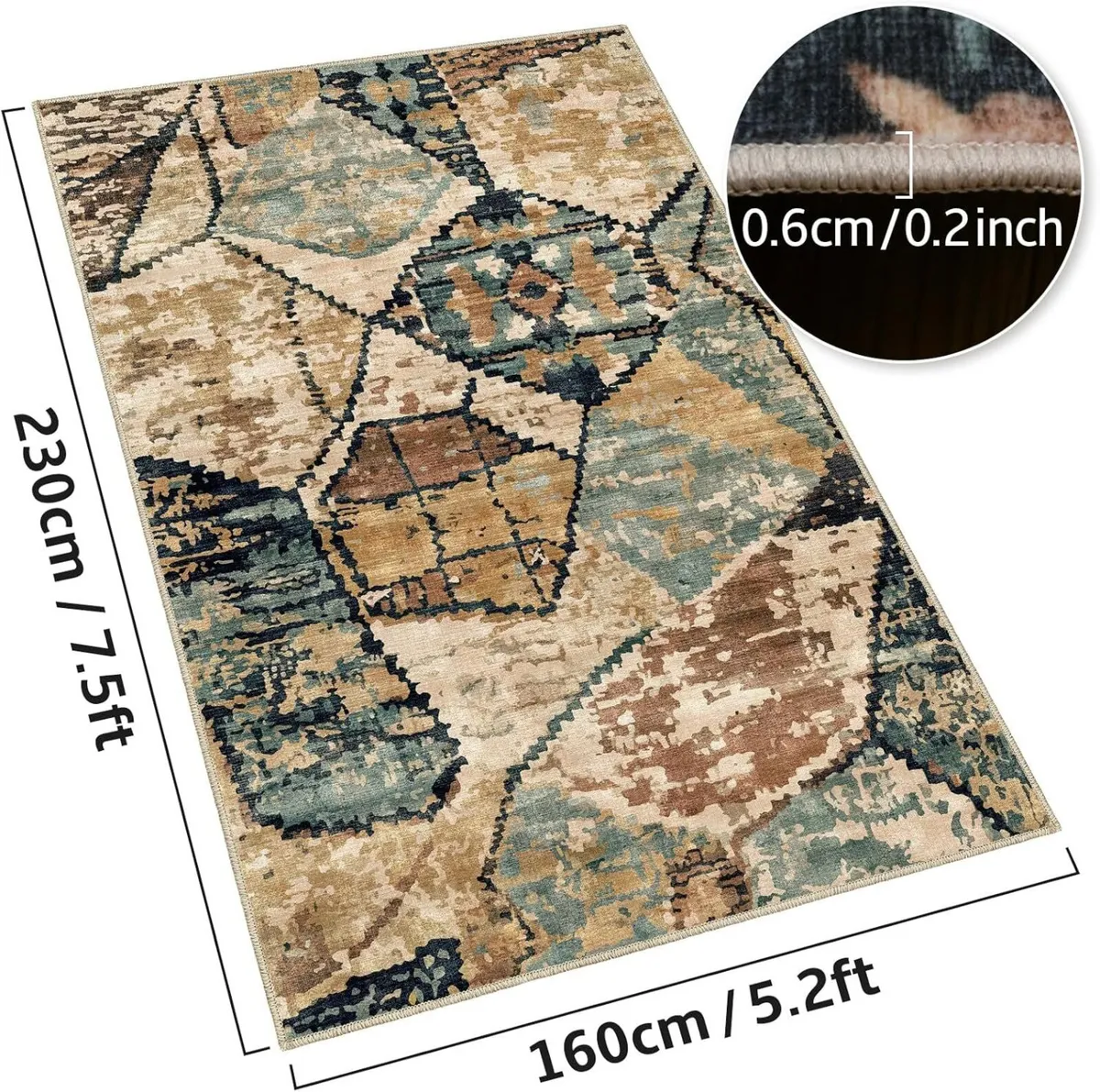 Area Rugs - 160x230cm for Living Room Non Slip - Image 2