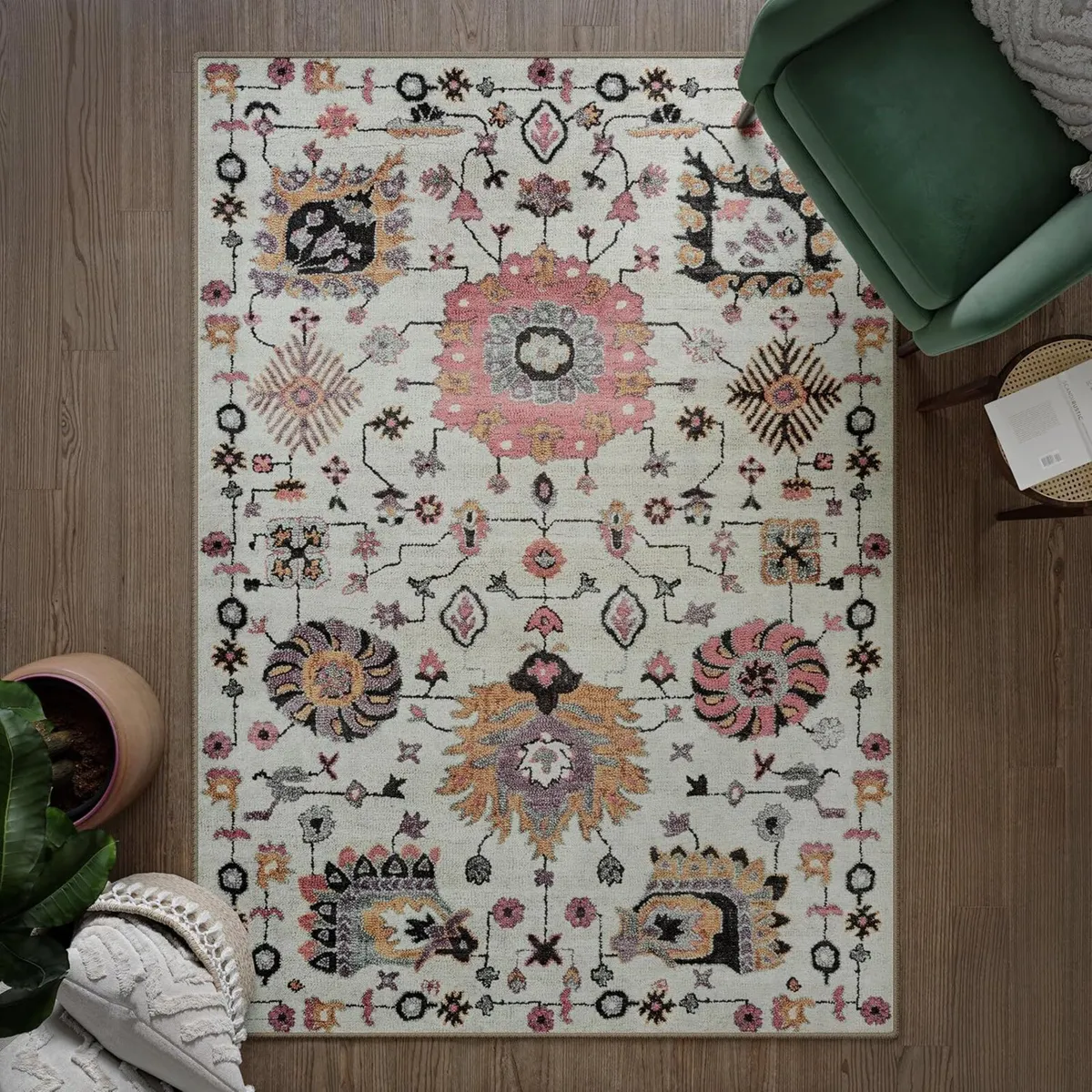 Machine Washable Rug 152x213cm 75% Recycled - Image 1