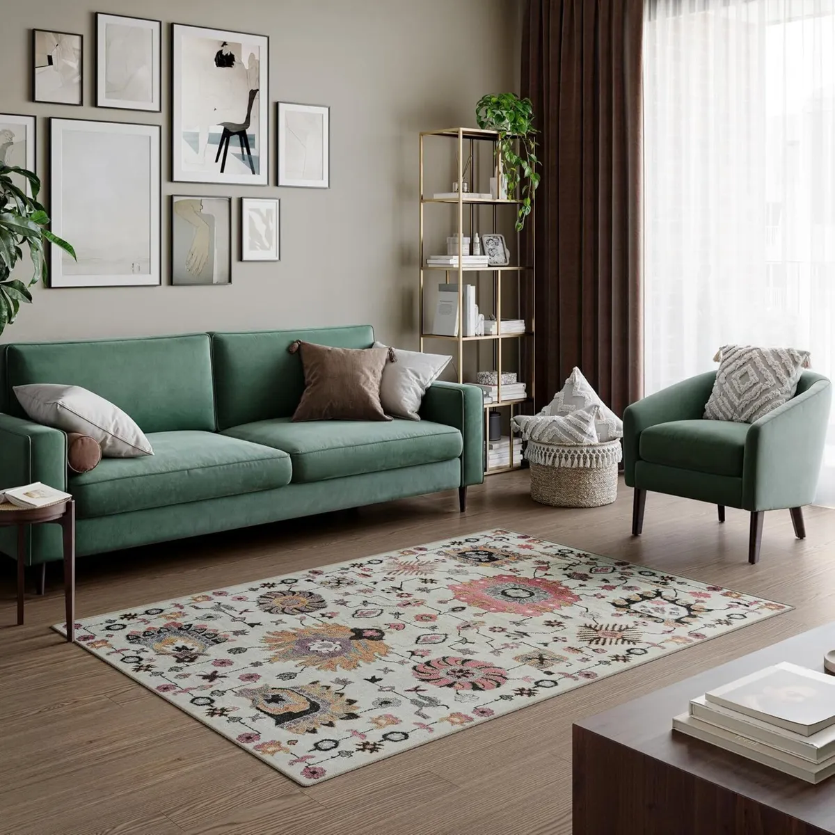 Machine Washable Rug 152x213cm 75% Recycled - Image 2