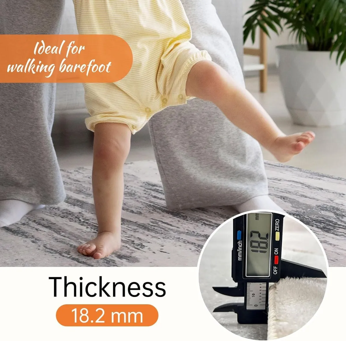 Large Rugs Living Room Carpet 200x300 Soft Memory - Image 4