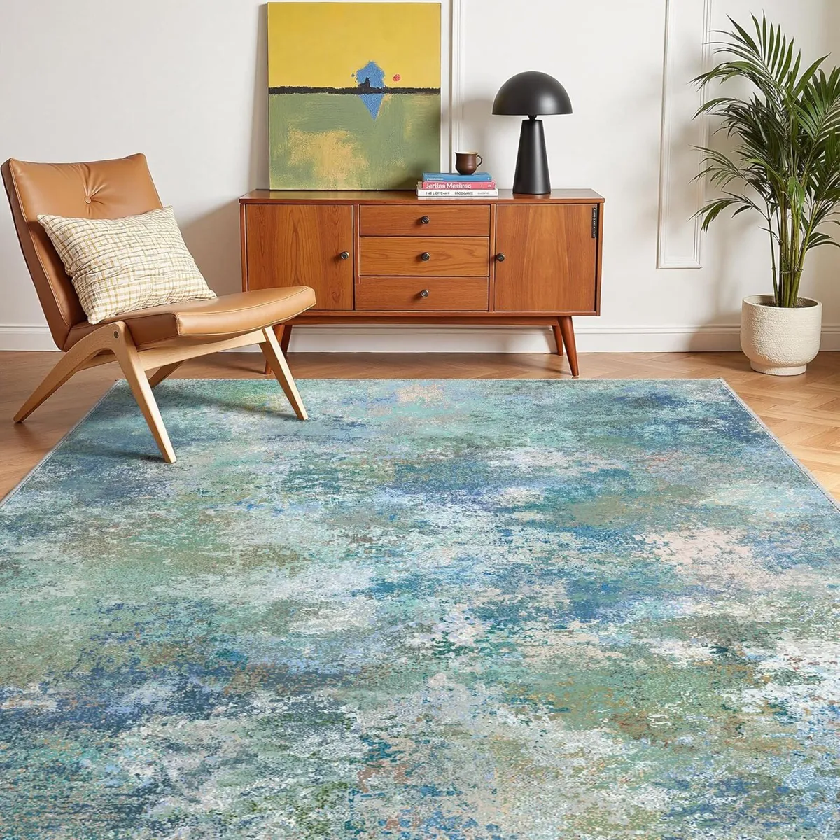 Washable Large Rug 160x230cm – Soft Short Pile - Image 1