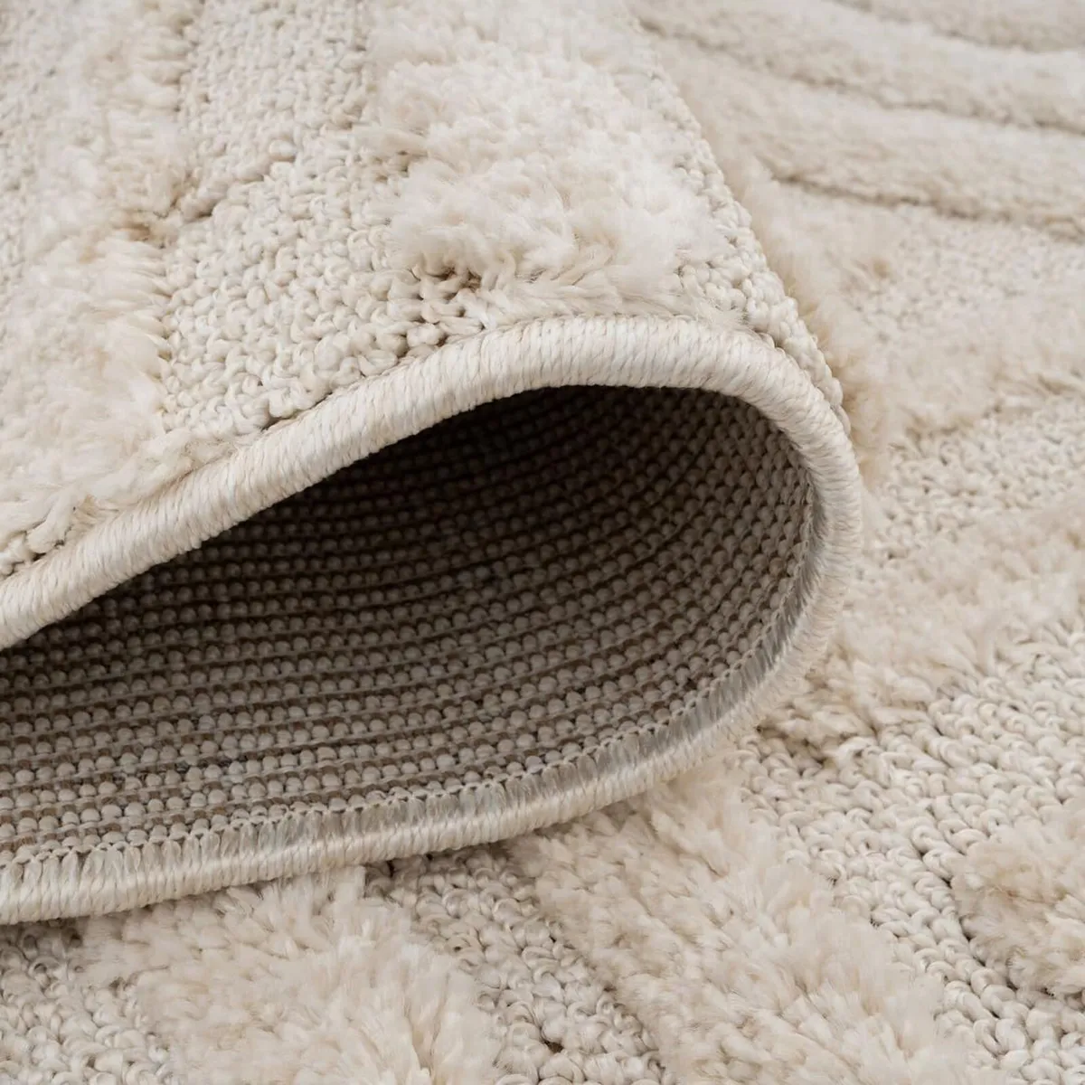 Large Scandi Cream Rugs Off-White Living Room - Image 2