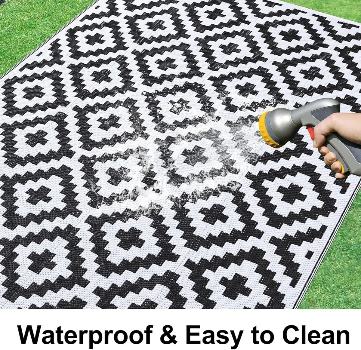 Outdoor Rug Waterproof Large Garden Rugs UV-Resist - Image 2