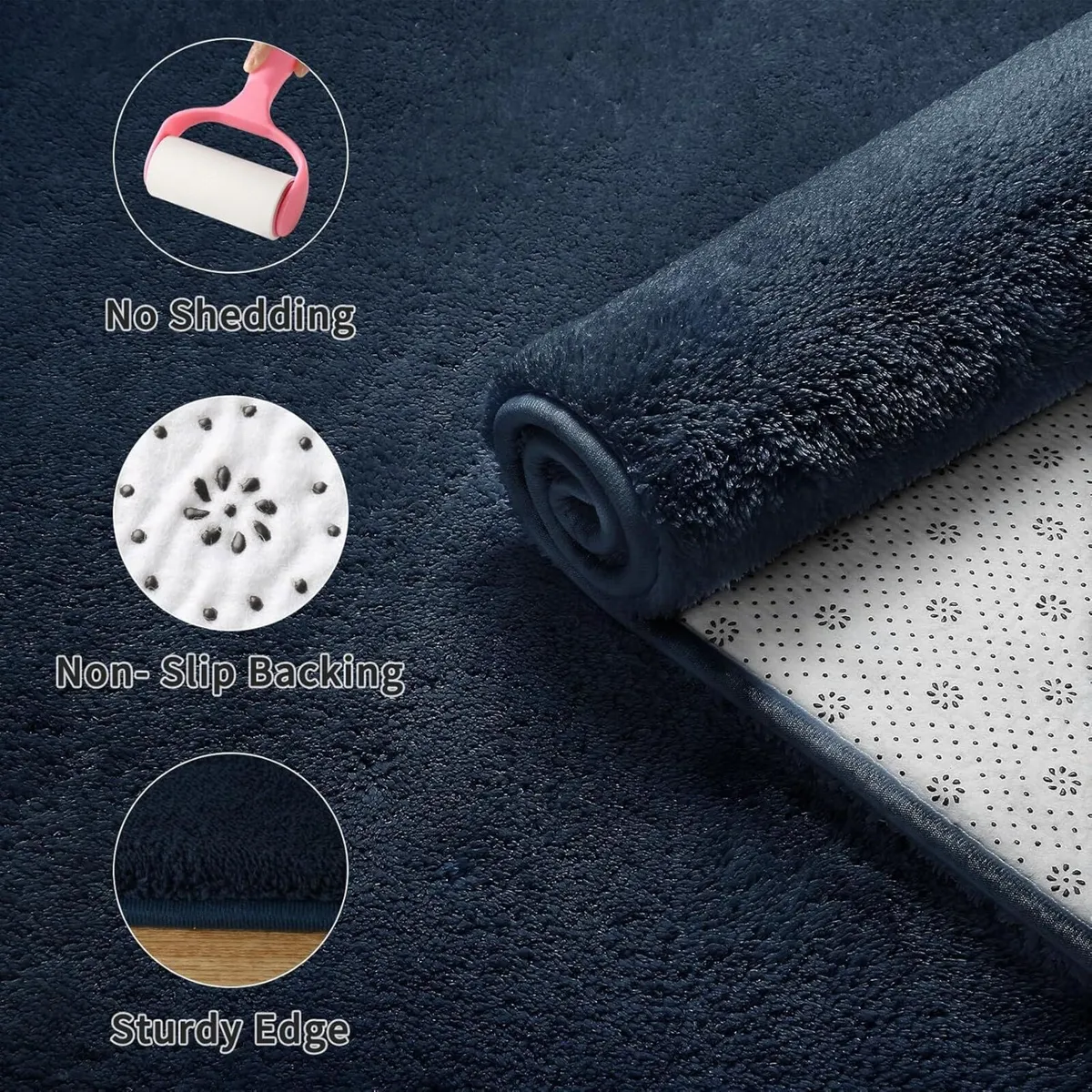 Carpet Rugs Living Room Large 200x290 Grey Rug - Image 4