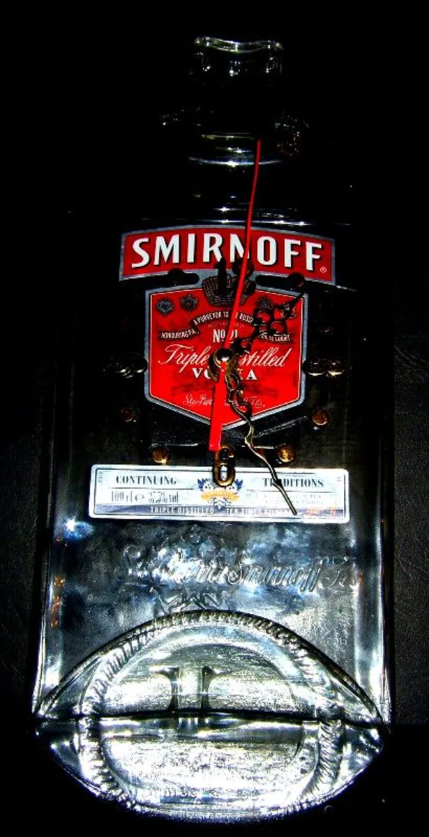 Vintage Smirnoff Bottle Wall Clock - Image 4