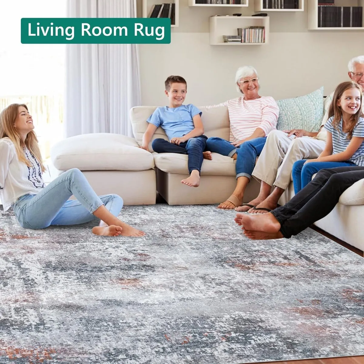 160x230cm Large Modern Abstract Rugs Living Room - Image 4