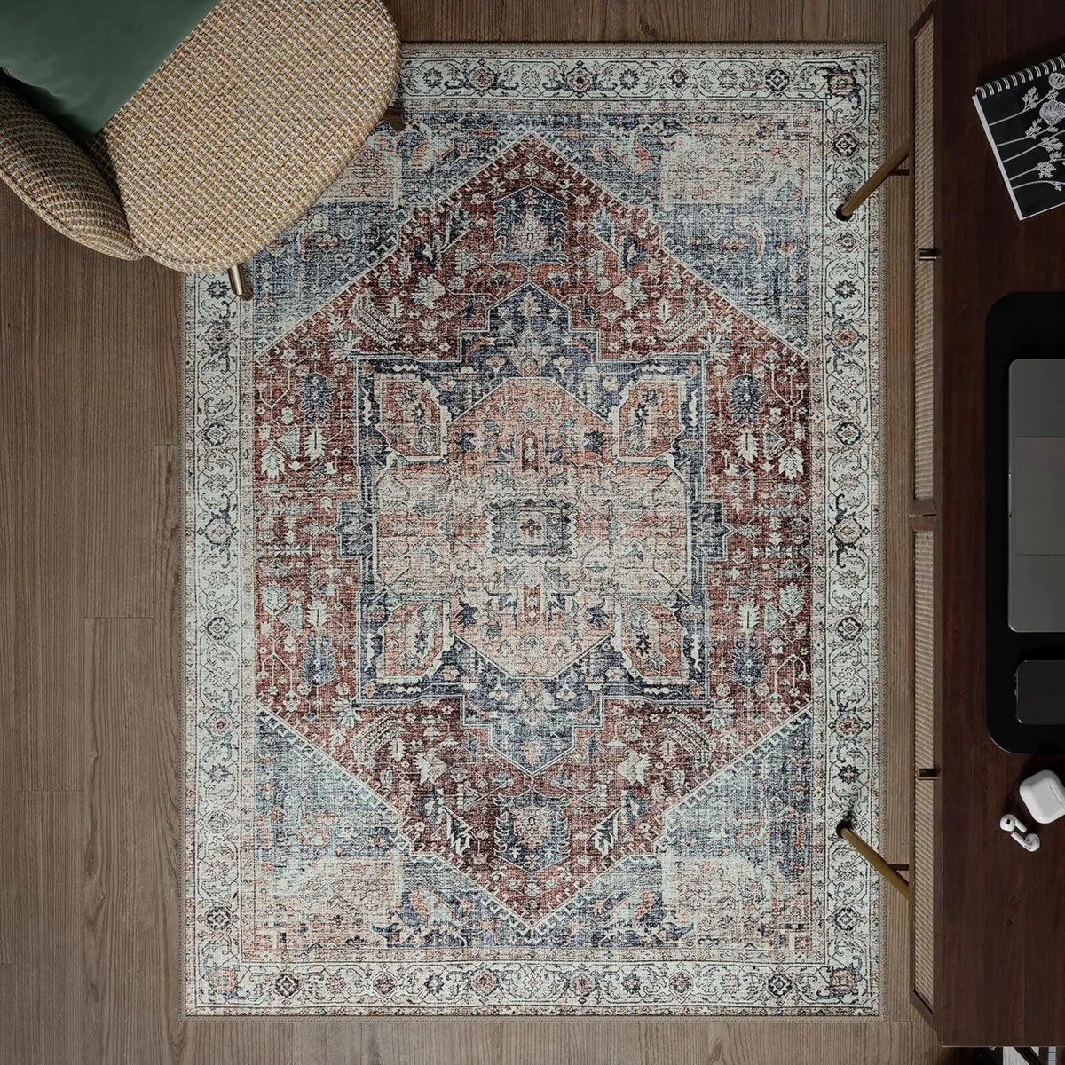 Machine Washable Rug 122x170cm 75% Recycled - Image 1