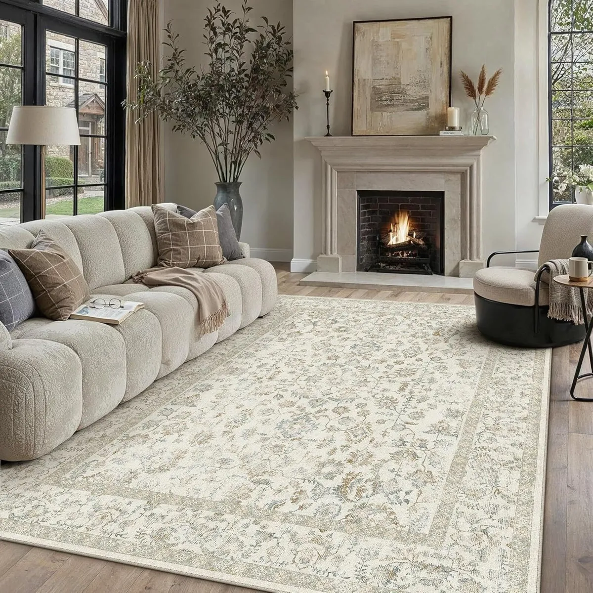 Rugs Living Room 200x300 cm Large Vintage - Image 1