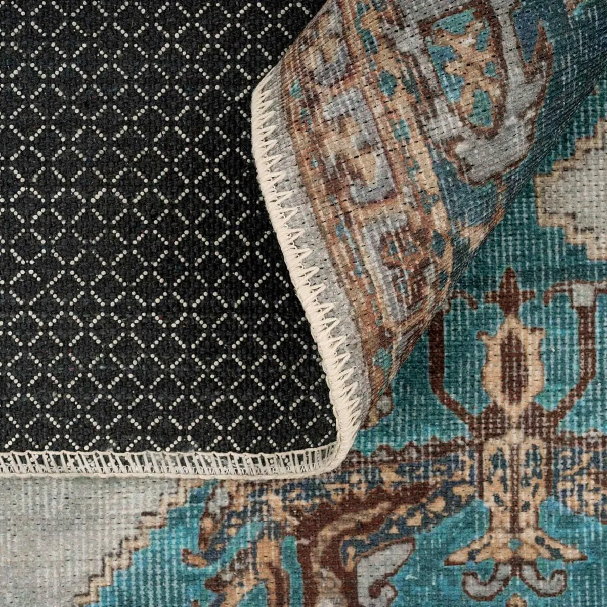 Classic Traditional Tribal Area Rug Machine - Image 3