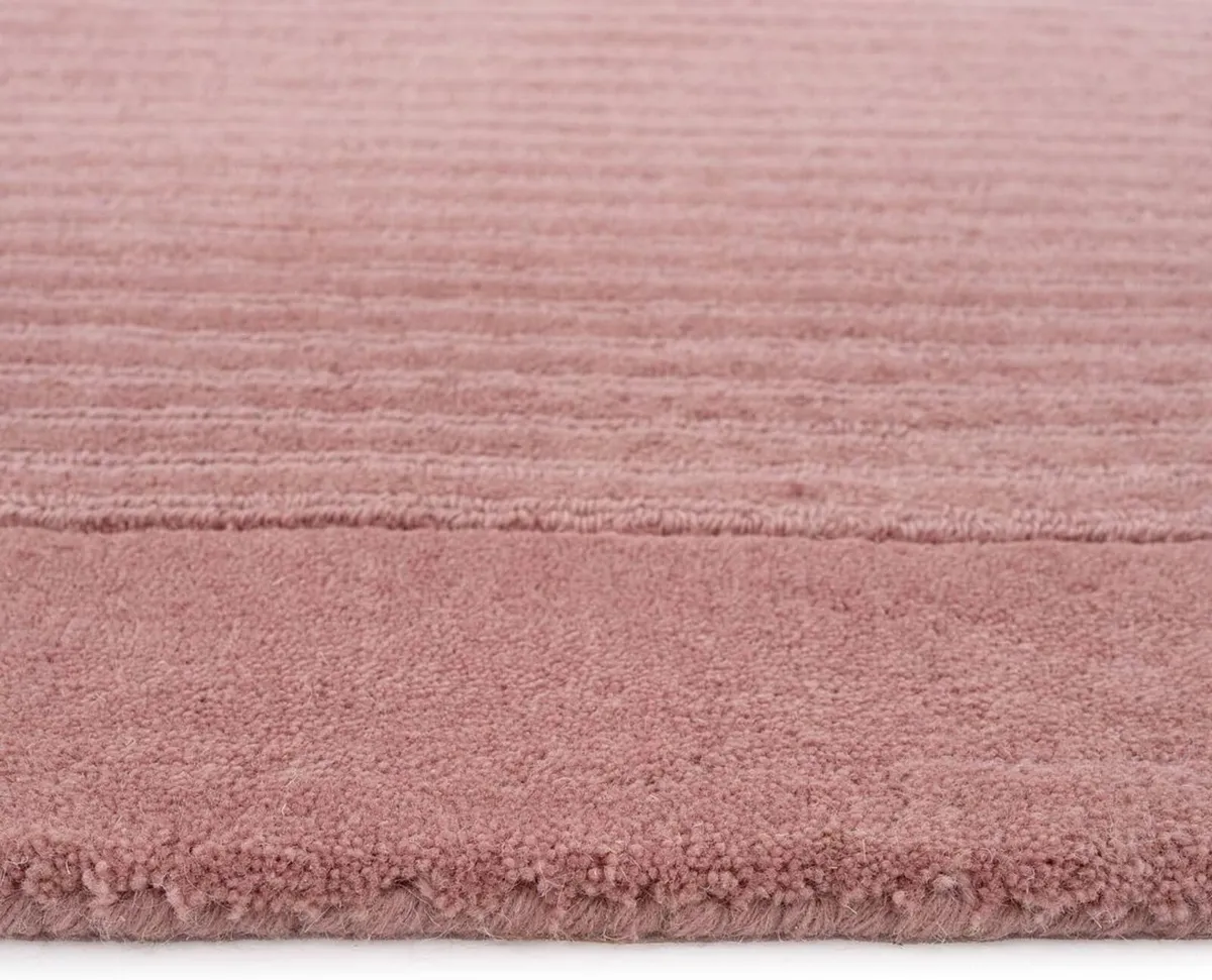 Pink Rug 100% Wool Thick Scandi Cosy Living Room - Image 2