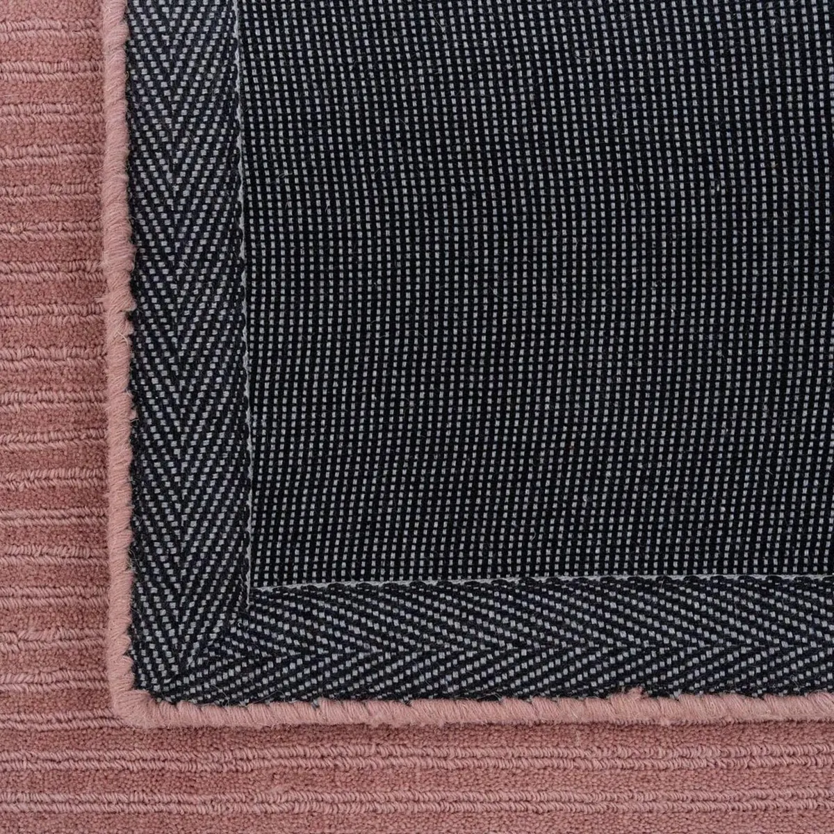 Pink Rug 100% Wool Thick Scandi Cosy Living Room - Image 3