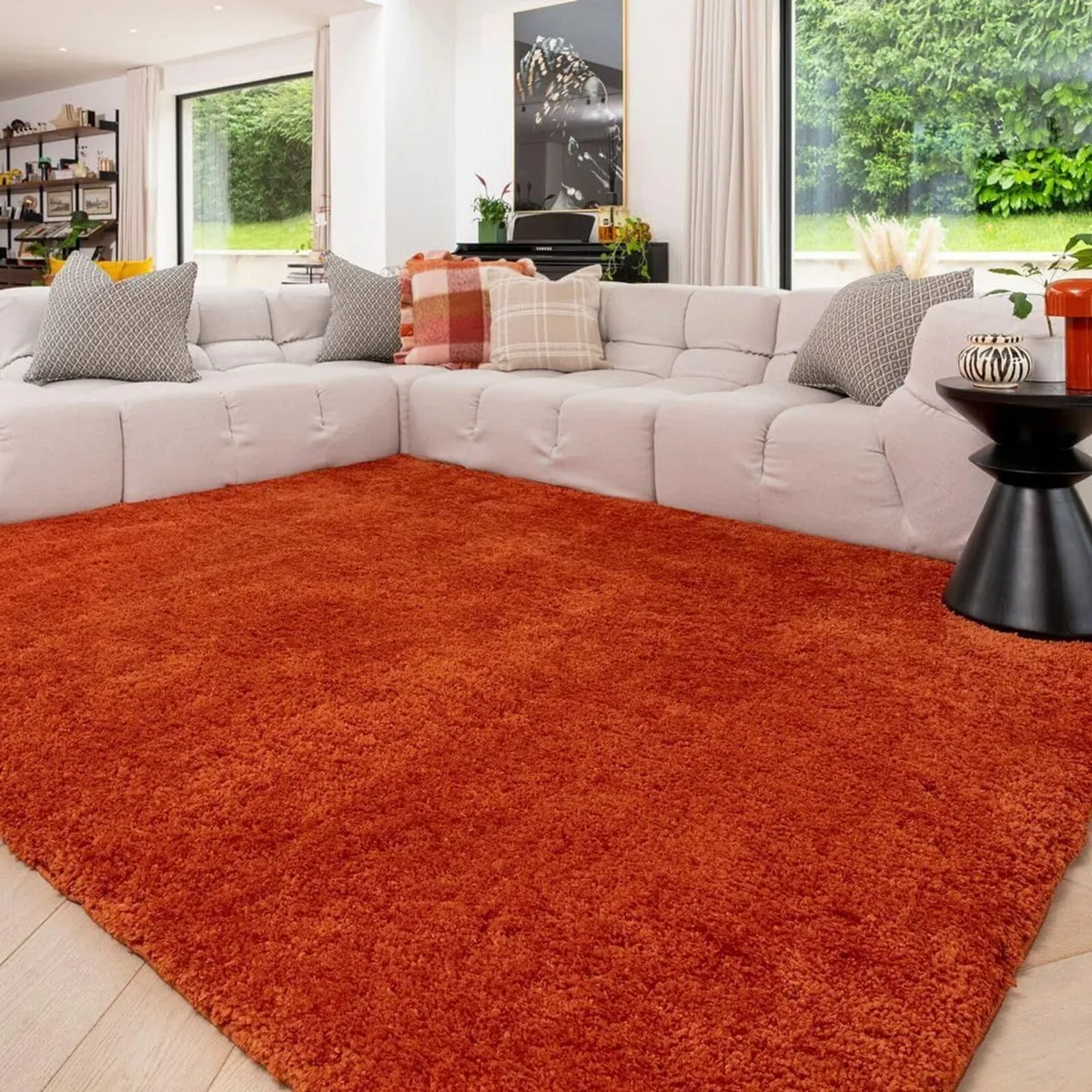 Rust Orange Machine Washable Warm Insulating Soft - Image 1