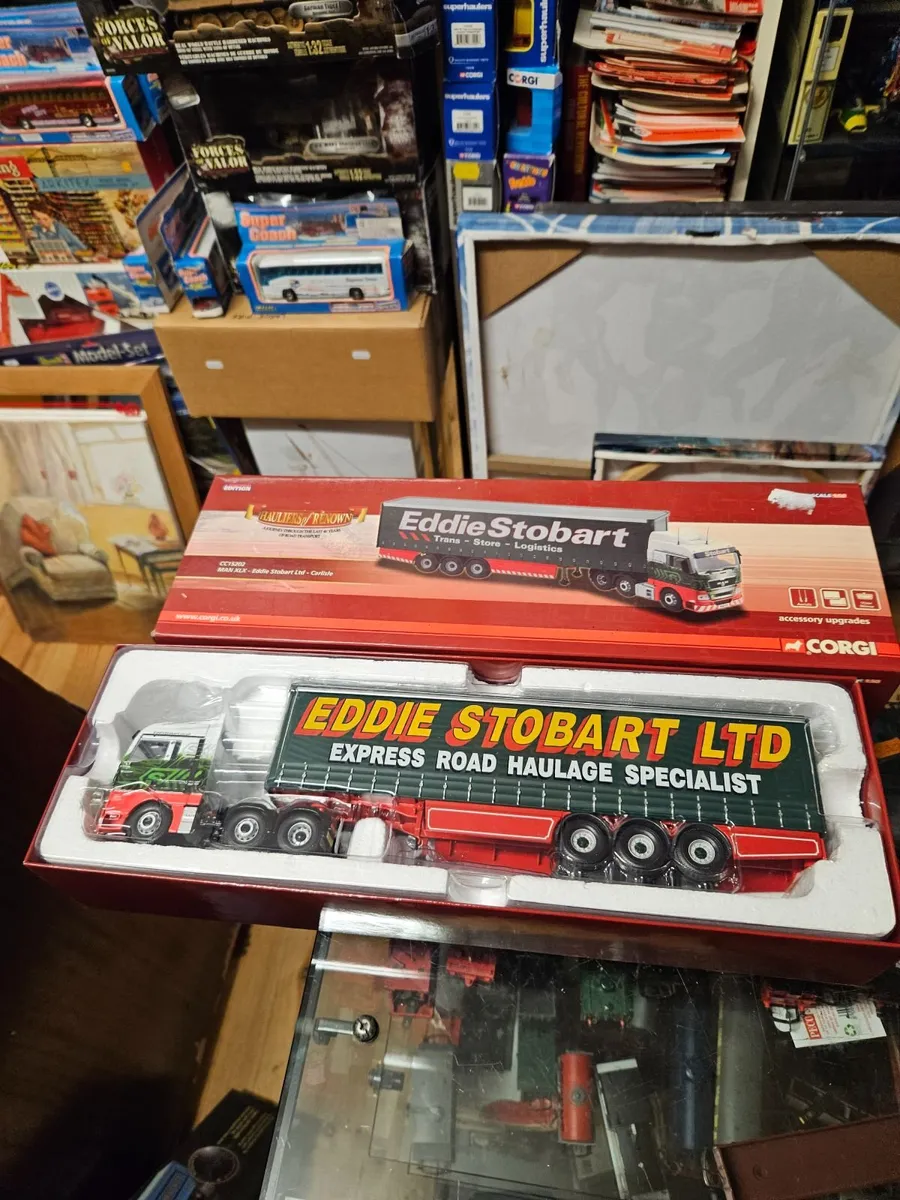 Corgi MAN Tractor Unit and Trailer Eddie Stobart - Image 1