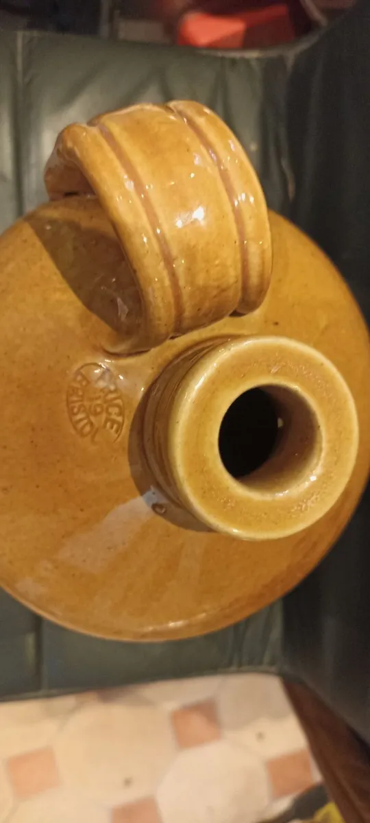 Old Salt Glaze Pottery Flagon - Image 1