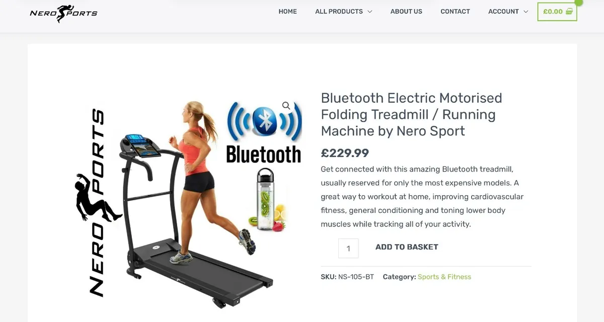 Electric Folding Treadmill / Running Machine - Image 1