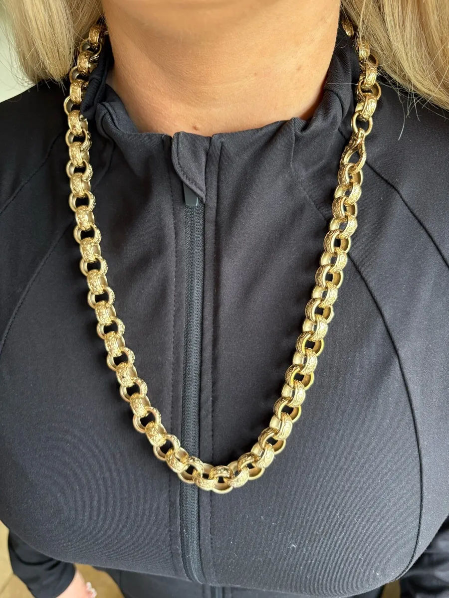9ct GOLD BELCHER CHAIN 150grams - Image 1