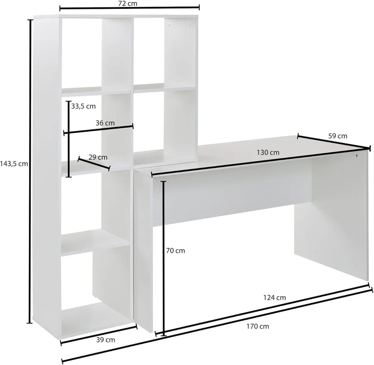 Office Desk Reversible - Image 2