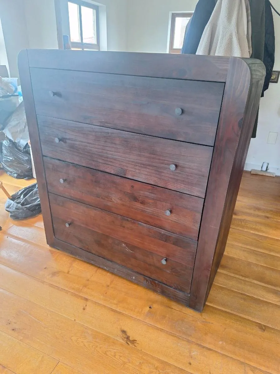 Bed frame, chest of drawers, locker - Image 3