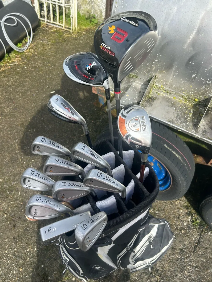 Golf Clubs and Bag - Image 1