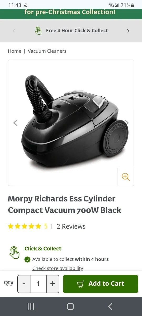 Morpy Richards compact vacuum - Image 2