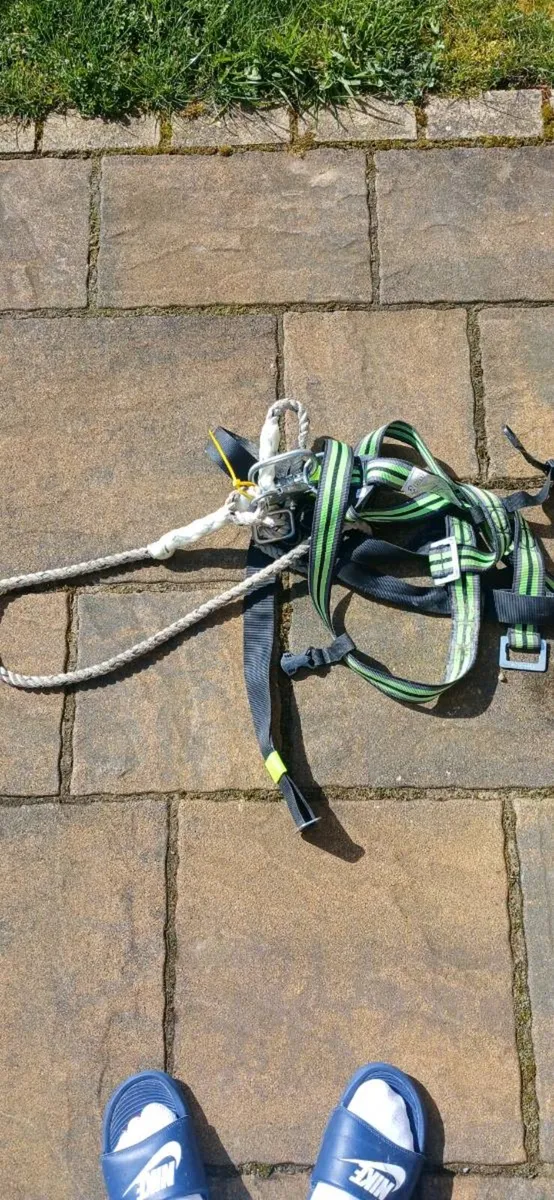 Safety harness lanyard