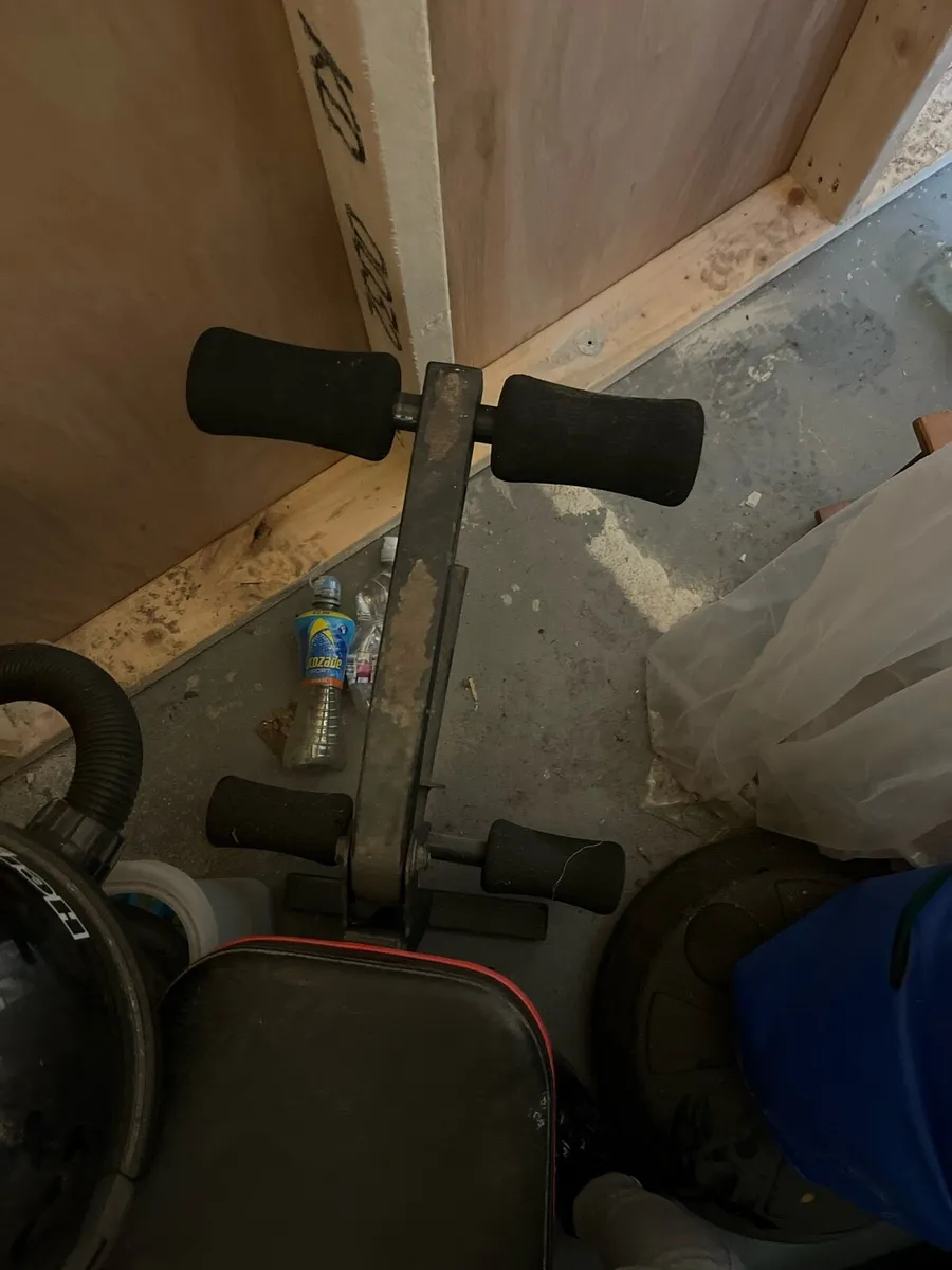 Adidas Flat Olympic Weight Bench with Leg Press - Image 2