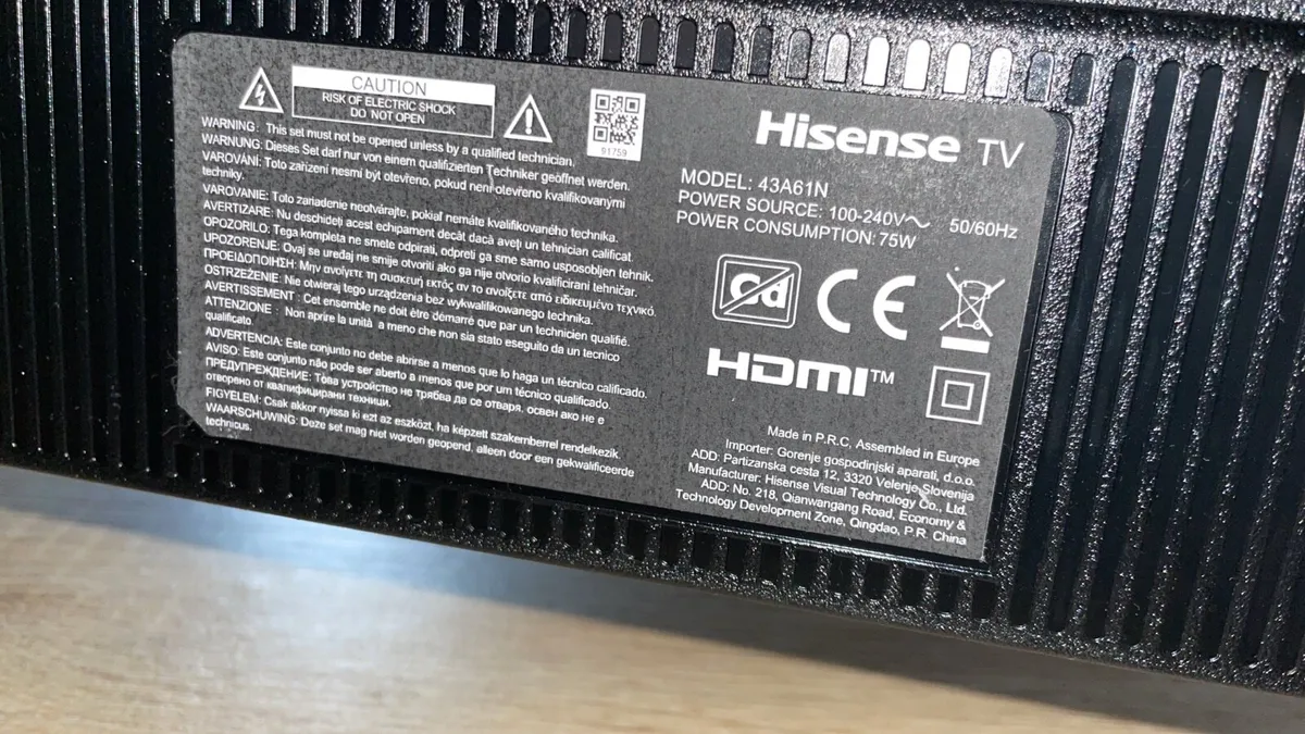 hisense 43 inch A6 4k LED smart Tv - Image 2