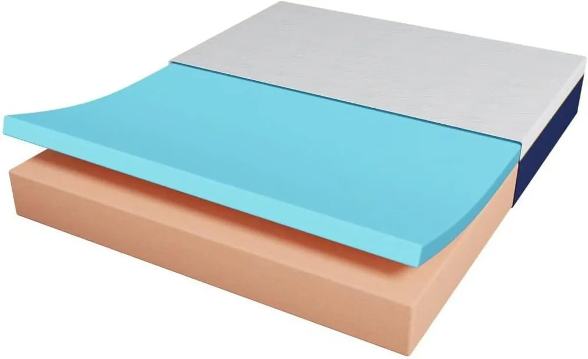 25CM Double Mattress Gel Memory Foam Pressure - Image 2