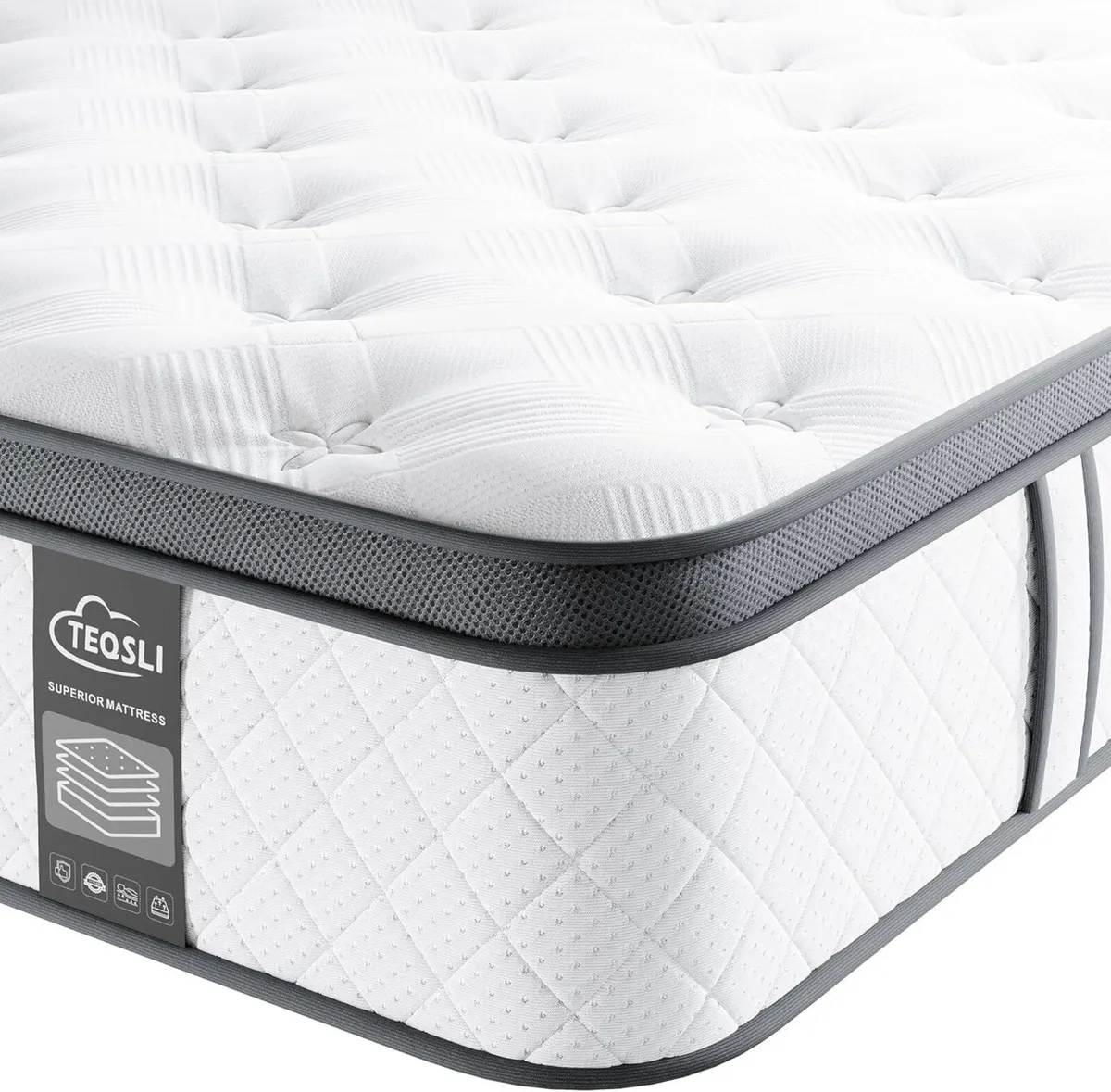 4FT6 Double Mattress 10 Inch Gel Memory Foam - Image 1